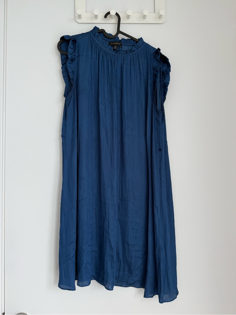 Banana Republic Ruffled Sleeveless Swing Tunic - Deep Blue